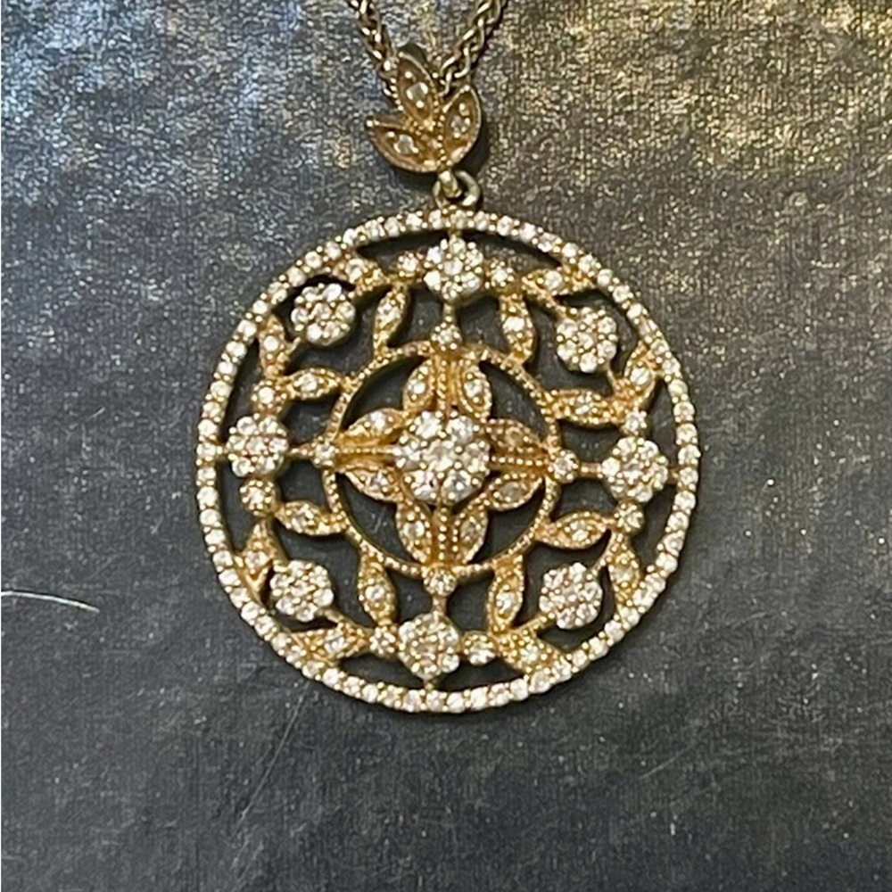 Diamond pendant, , 14 karat gold. New. Pendant only, chain not included